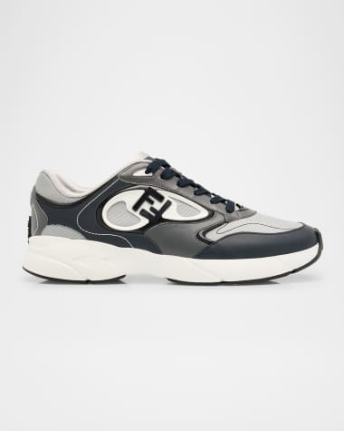 Fendi Men's Fendi Forward Mesh Low-Top Sneakers