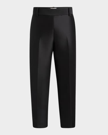 Khaite Cam Straight-Leg Ankle Pants