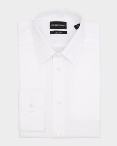 Giorgio Armani Men's Cotton Micro-Woven Dress Shirt
