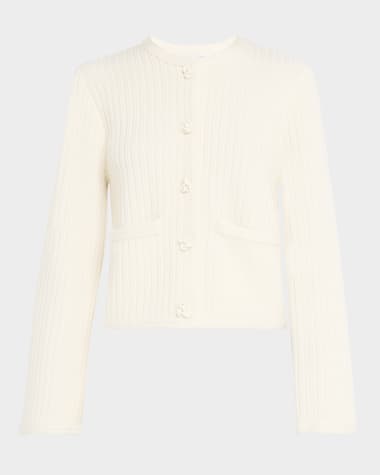 La Ligne Wool-Cashmere Cardigan Jacket