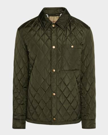 Burberry Men's Diamond Quilted Overshirt