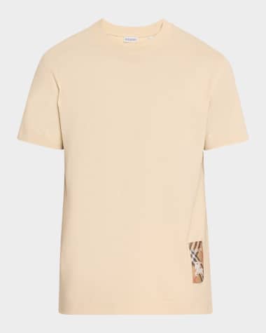 Burberry Men's Check Label T-Shirt