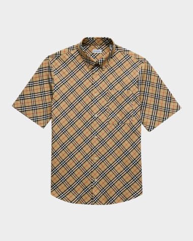 Burberry Men's Check Sport Shirt