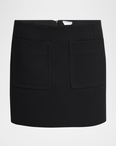 Bottega Veneta Front-Pockets Mini Pencil Skirt