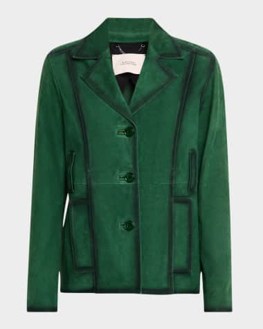 DOROTHEE SCHUMACHER Soft Touch Button-Down Suede Jacket