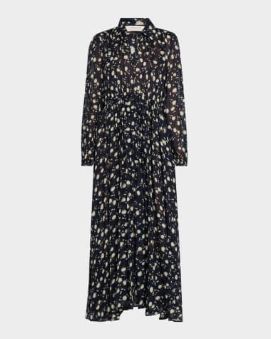 DOROTHEE SCHUMACHER Floral Volumes Printed Midi Shirtdress