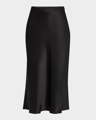 Co Silk Midi Slip Skirt
