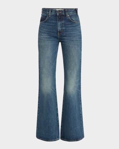 Nili Lotan Roe Mid-Rise Flare Jeans