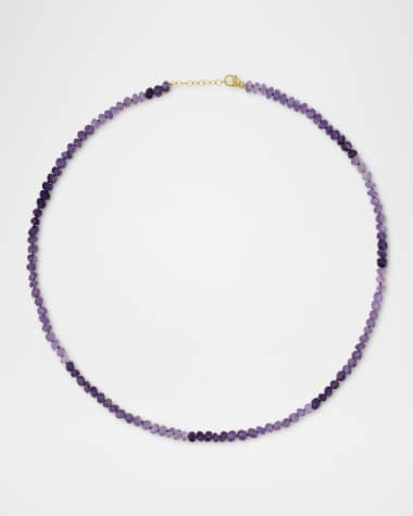 JIA JIA Jumbo Ombré Amethyst Necklace in 14K Yellow Gold, 17"L