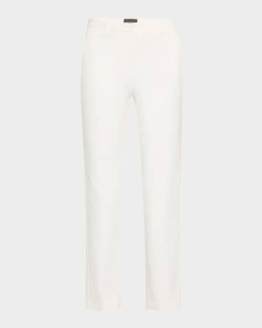 Emporio Armani Cotton Straight-Leg Trousers