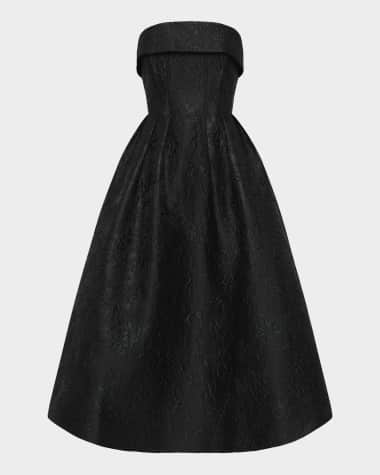 REBECCA VALLANCE Esther Strapless Midi Dress