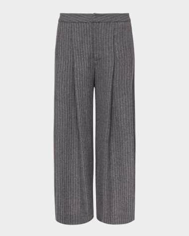 L'Agence Mahalia Pinstripe Culotte Pants