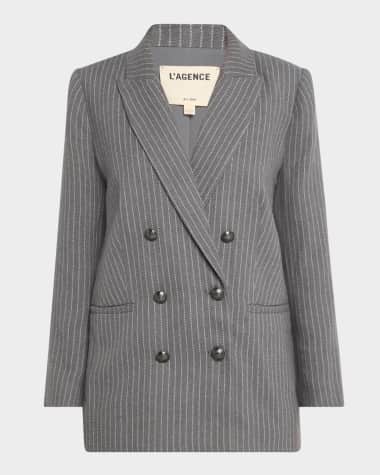 L'Agence Aimee Relaxed Double-Breasted Blazer