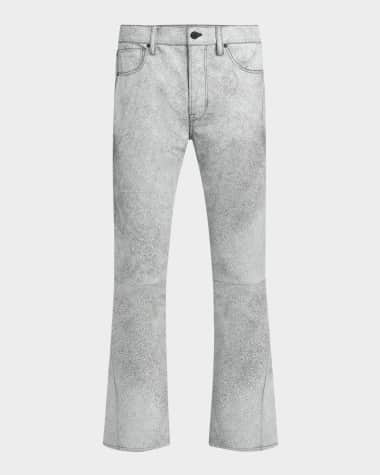 Hudson Mn's Walker Leather Kick Flare Pants