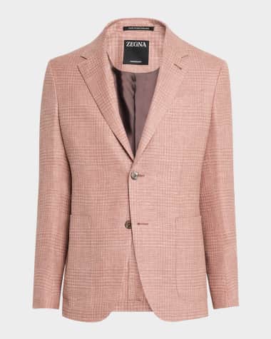 ZEGNA Men's Check Crossover Sport Coat