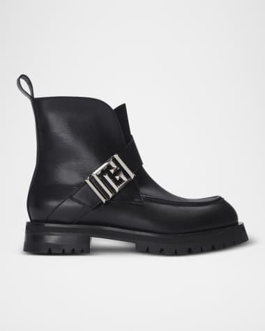 Balmain Men's Charlie Calfskin Ankle Boots