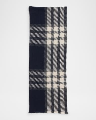 ARCA Check-Print Cashmere Scarf