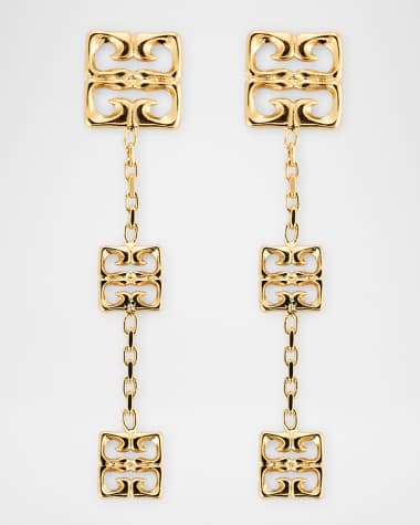 Givenchy 4G Liquid Golden Multi Pendant Earrings