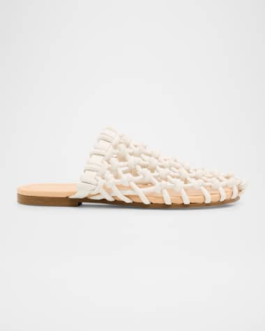 Odissi Nour Knot Net Slide Mules
