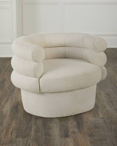 Haute House Heidi Boucle Barrel Chair
