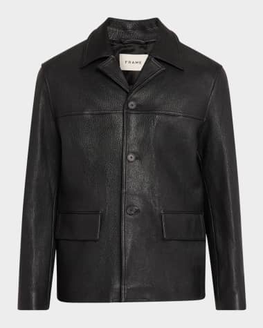 FRAME Men's Leather Jacket