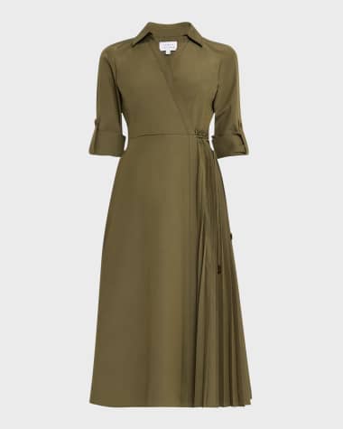 Tanya Taylor Shivon Midi Wrap Dress