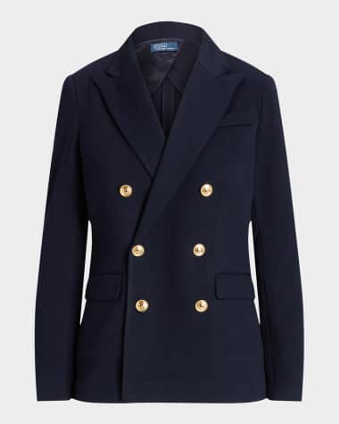 Polo Ralph Lauren Knit Double-Breasted Blazer