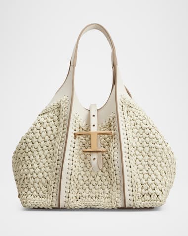 Tod's Mini Crochet Shopping Tote Bag