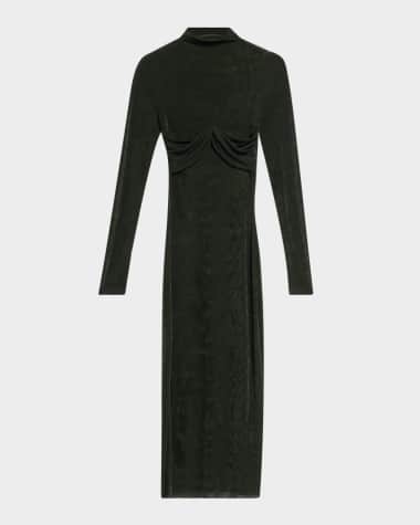 SER.O.YA Bailey Semi-Sheer Midi Dress