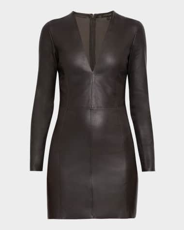 AS by DF Demeter Stretch Leather Dress