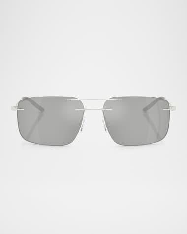 Moncler Men's ME4003 Rectangular Sunglasses
