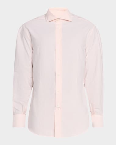 Brunello Cucinelli Men's Cotton Bacchetta Stripe Sport Shirt