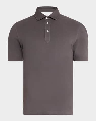 Brunello Cucinelli Men's Slim Cotton Polo Shirt