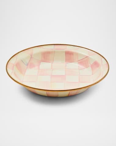 MacKenzie-Childs Rosy Check Pie Plate