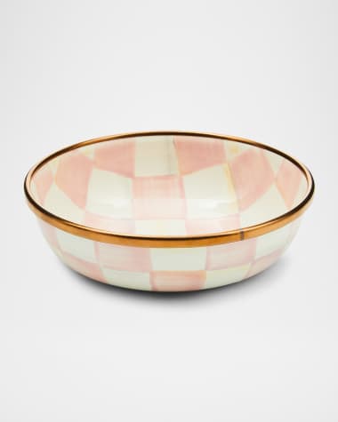 MacKenzie-Childs Rosy Check Relish Dish