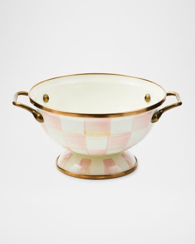 MacKenzie-Childs Rosy Check Simply Anything Bowl