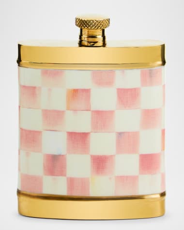MacKenzie-Childs Rosy Check 3260 Flask