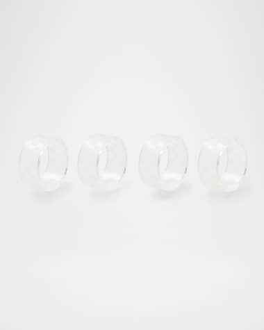 MacKenzie-Childs Clear Check Napkin Ring Set of 4