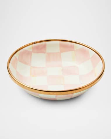 MacKenzie-Childs Rosy Check Dipping Bowl