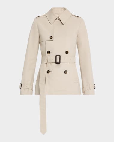 Burberry Belted Short Trench-Coat