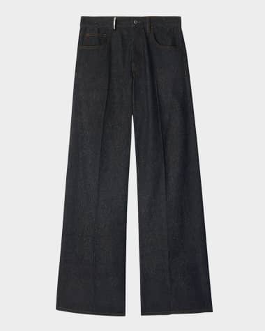 Burberry Mid-Rise Wide-Leg Jeans
