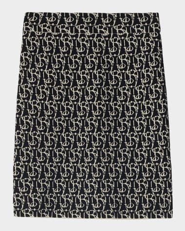 Burberry Monogram Knit Mini Skirt