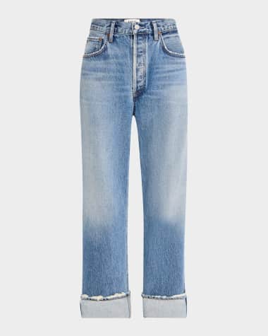 AGOLDE Fran Cuffed Easy Straight Jeans