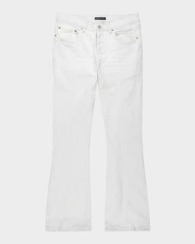 PURPLE Men's Pintuck Flare Jeans