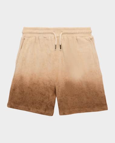 Molo Boy's Abay Ombre Cotton Drawstring Shorts, Size 8-16