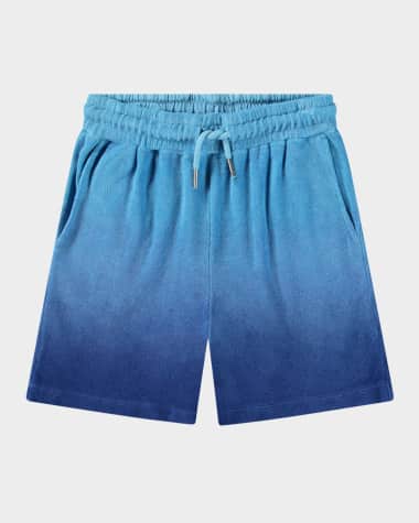 Molo Boy's Abay Ombre Cotton Drawstring Shorts, Size 8-16