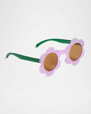 Molo Girl's Soleil Flower-Shaped Round Sunglasses