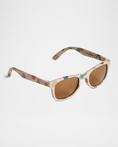 Molo Kid's Star Emoji-Print Sunglasses