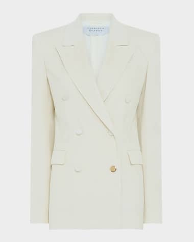 Gabriela Hearst Gavin Double-Breasted Corduroy Blazer