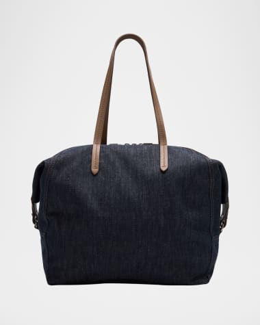 トートバッグ BRUNELLO CUCINELLI Woman Tote bags Blue MB25D2571 C001 BRUNELLO CUCINELLI Woman Tote bags Blue MB25D2571 C001